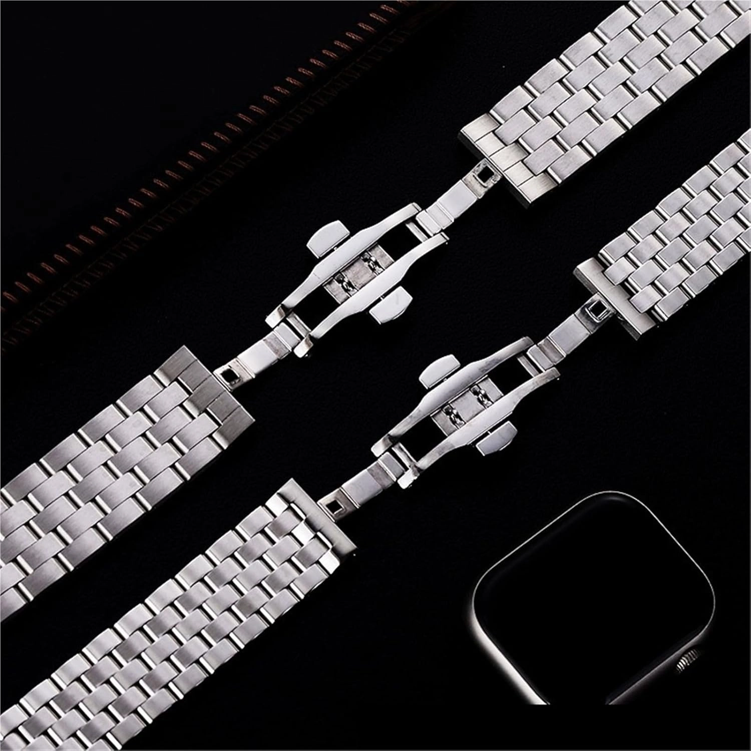 Stainless Steel Metal Watch Band Replacement Wristband for Men Women
