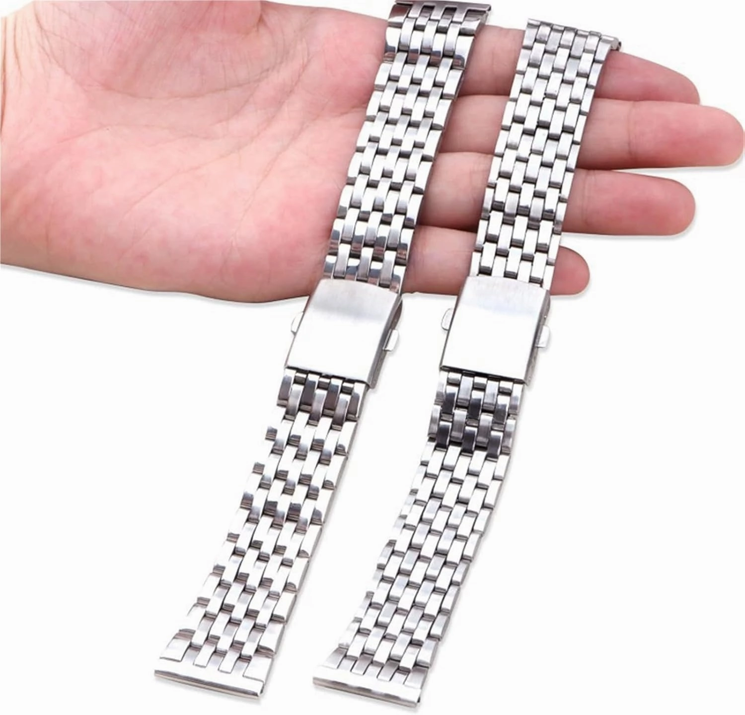Stainless Steel Metal Watch Band Unisex Replacement Wristband