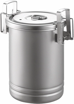 Stainless Steel Pot Food Grade Camping Pot with Steaming Function Lightweight and Durable for Outdoor Cooking Cooking Utensils Set Stainless Steel (Silver, 20.5x13cm)