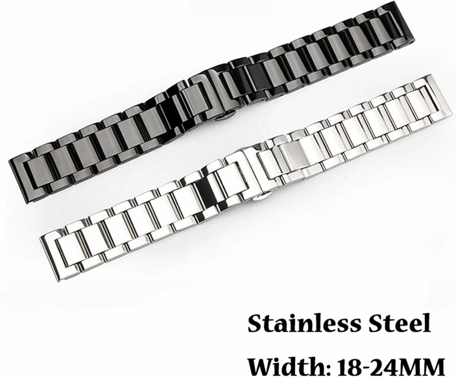 Stainless Steel Strap Replacement Watchbands Quick Release Watchband 18mm 20mm 22mm Women Men Universal