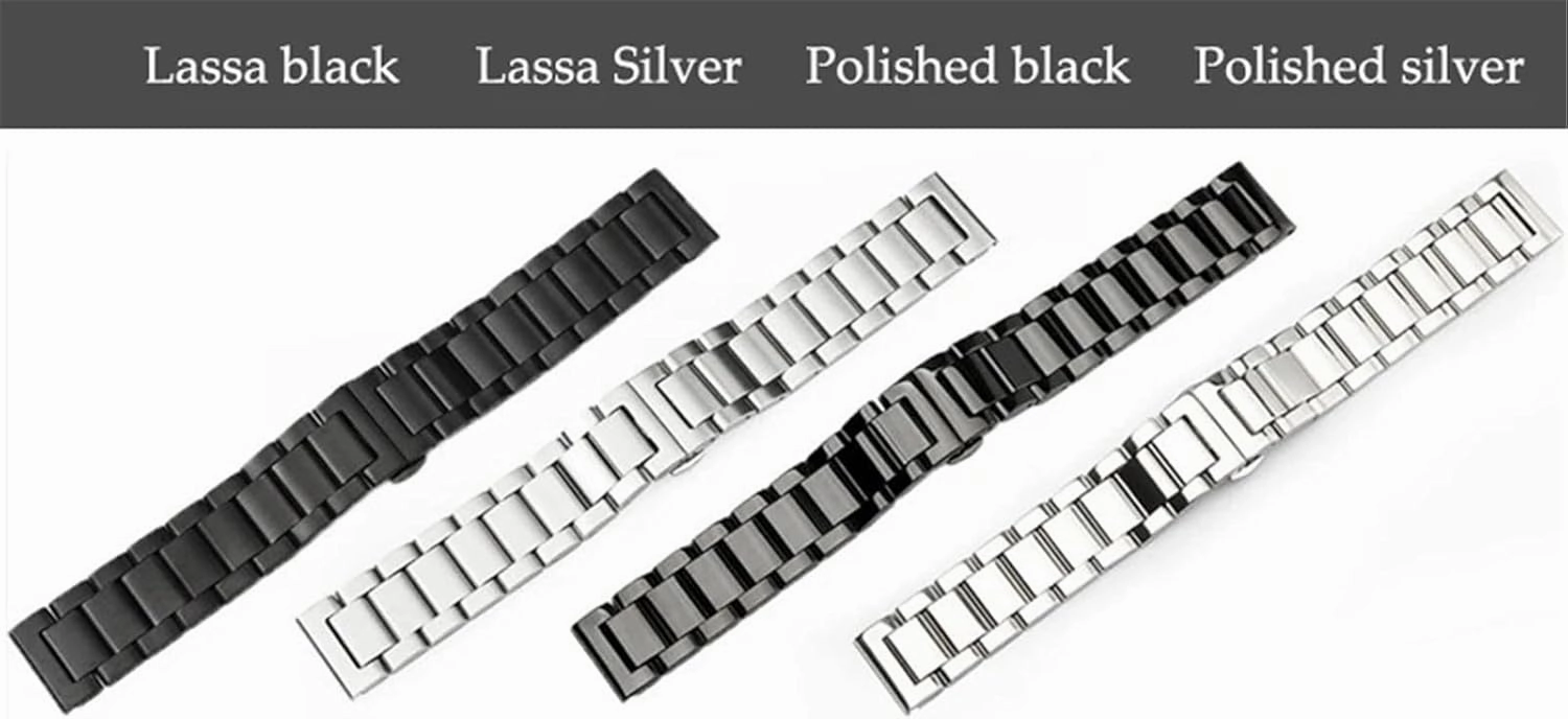 Stainless Steel Strap Replacement Watchbands Quick Release Watchband 18mm 20mm 22mm Women Men Universal