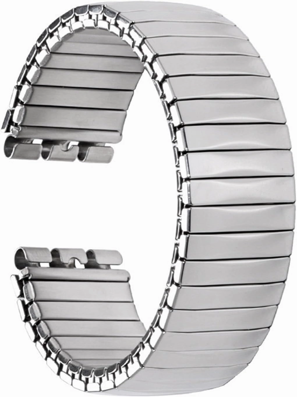 Stainless Steel Stretch Band 17mm 20mm Metal Expansion Stretch Stretch Extension Bracelet Polished Matte Universal Wristband