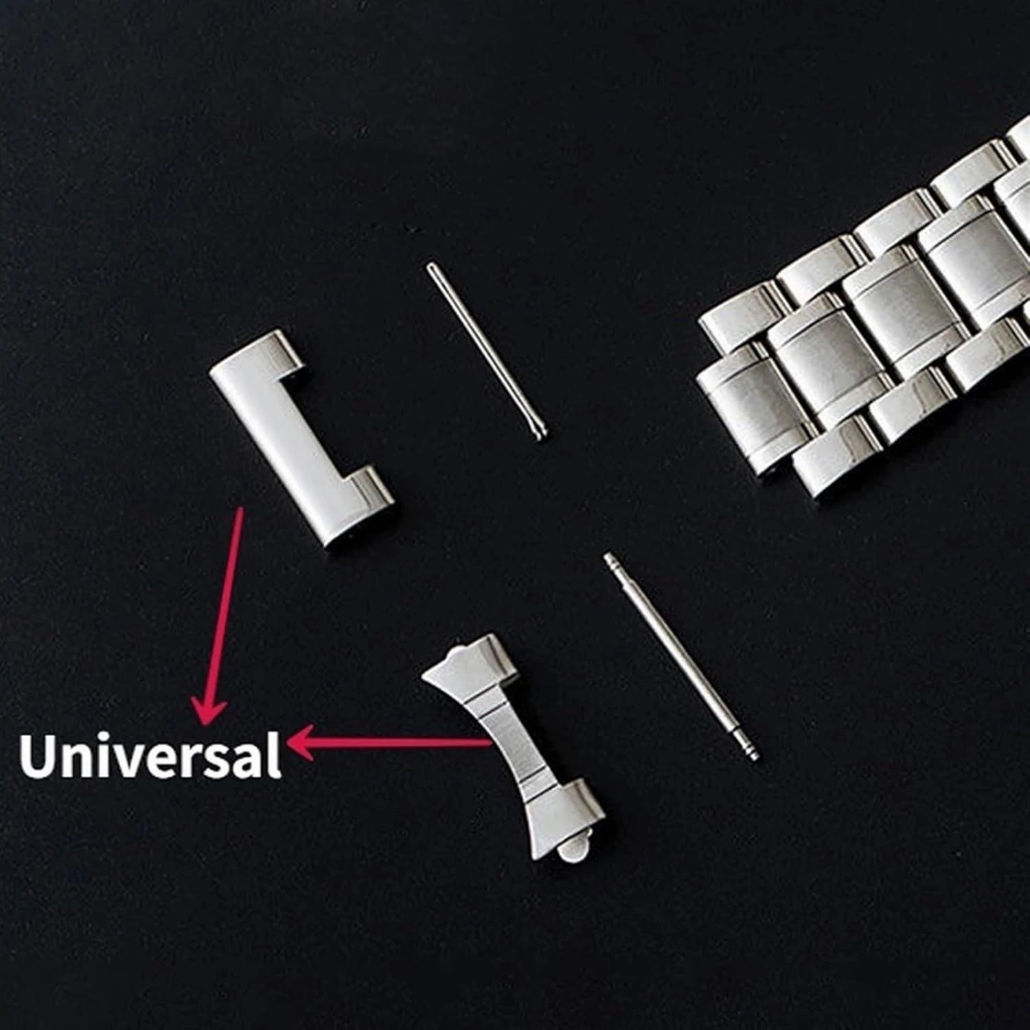 Stainless Steel Watch Band 12mm 14mm 16mm 18mm 20mm 22mm 24mm Universal Watch Band Quickly Changeable