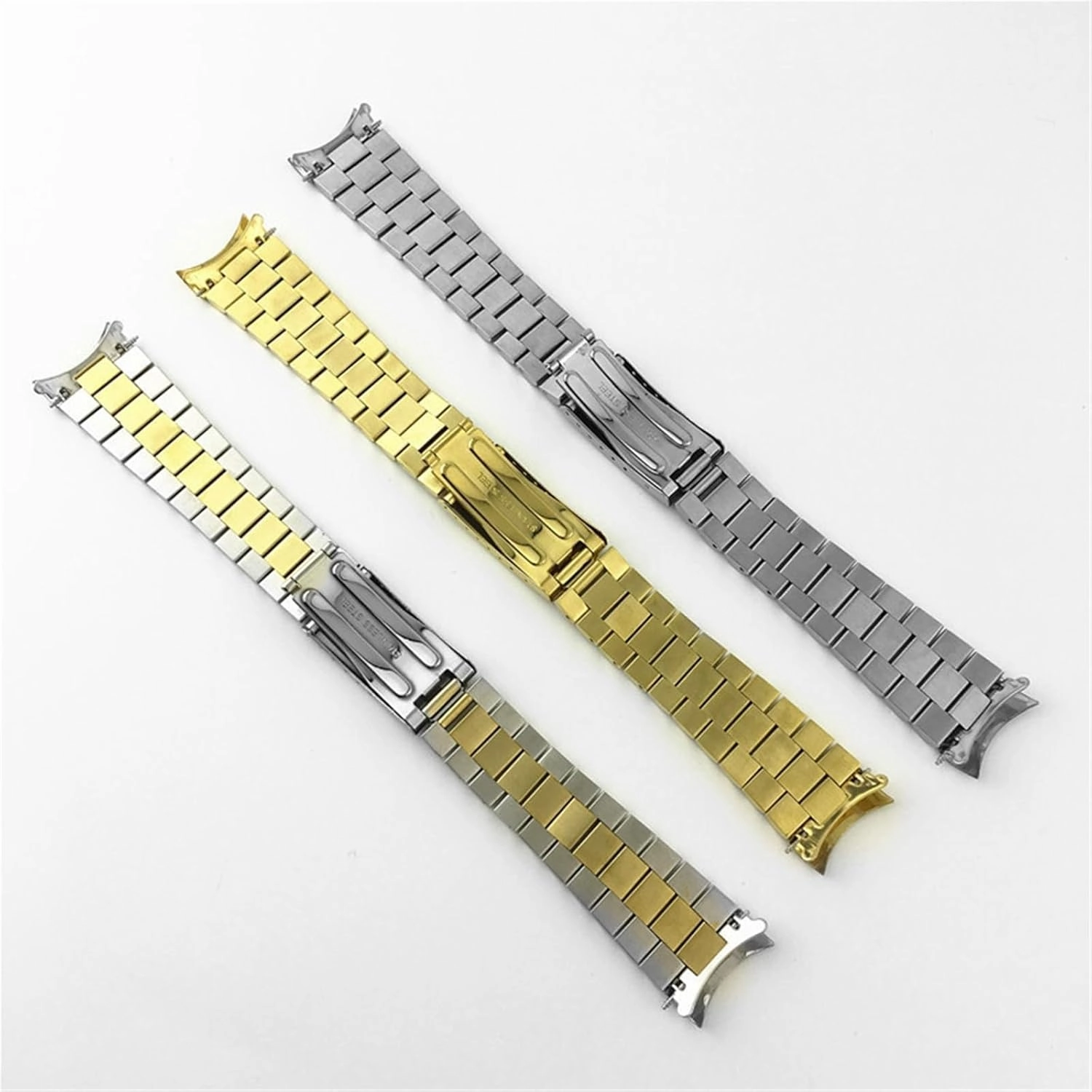 Stainless Steel Watch Band 18mm 20mm 22mm Metal Replacement Link Nan'hin Bracelet Suitable for Smart Watch Quartz Watch