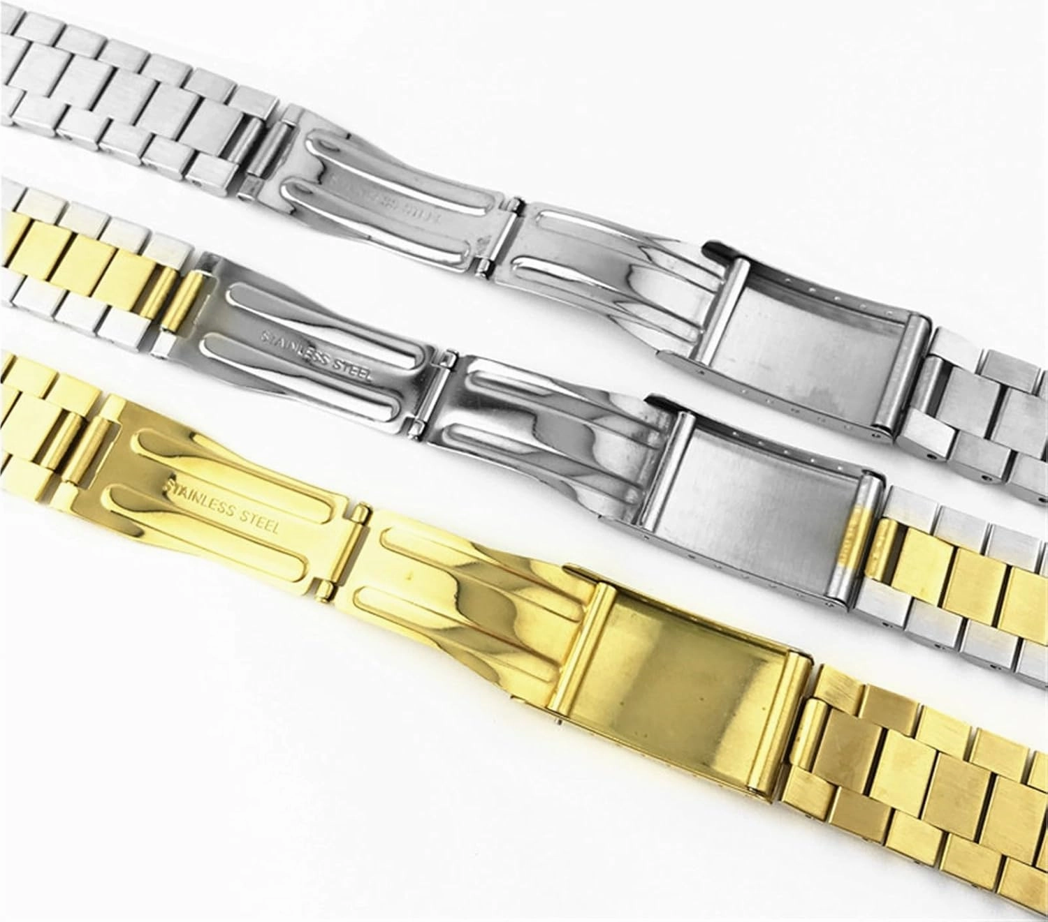 Stainless Steel Watch Band 18mm 20mm 22mm Metal Replacement Link Nan'hin Bracelet Suitable for Smart Watch Quartz Watch