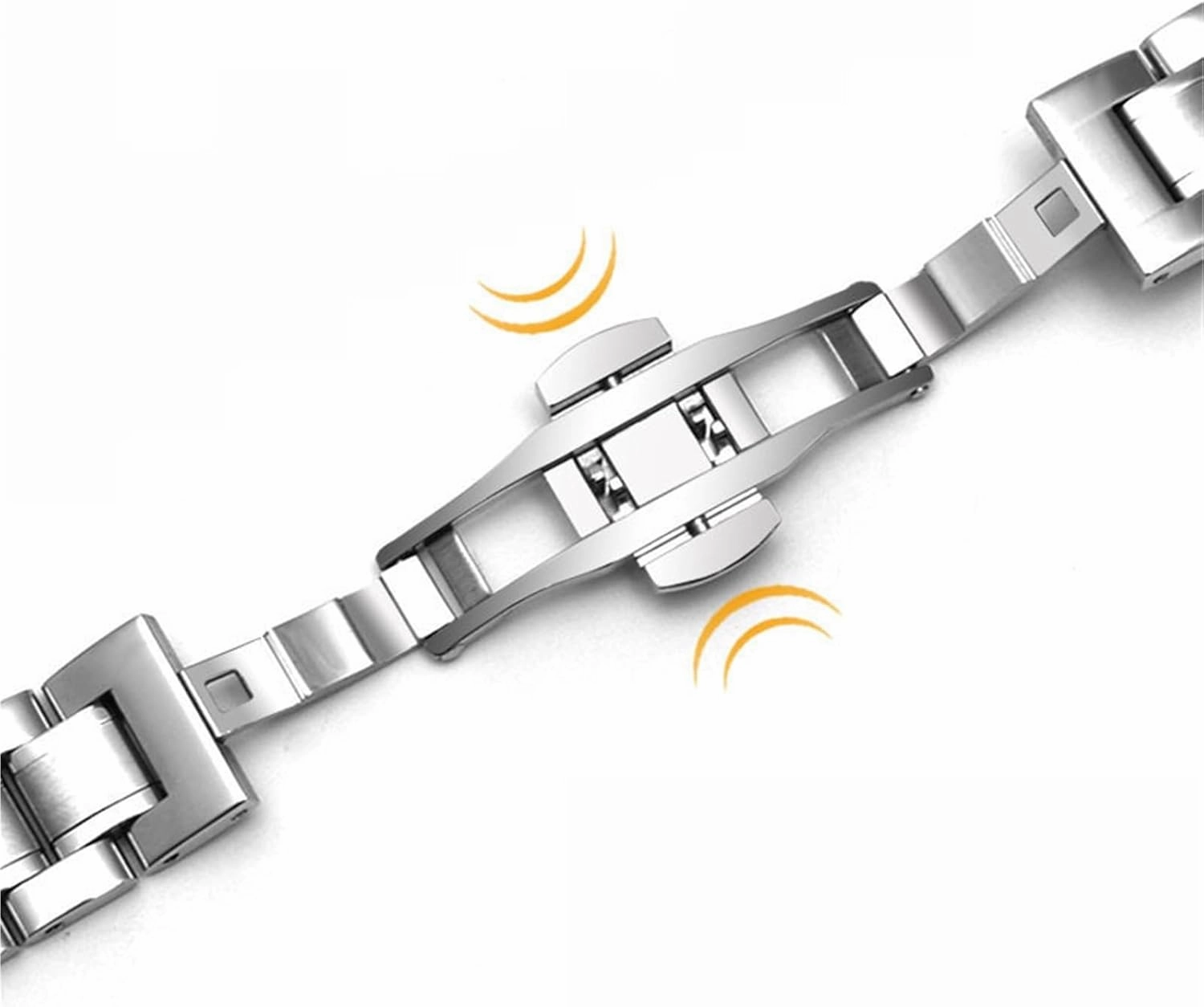 Stainless Steel Watch Band Universal Metal Replacement Wristband Men Women Bracelet Suitable for Smart Watch Quartz Watch