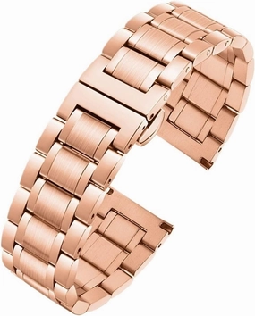Stainless Steel Watch Band Universal Metal Replacement Wristband Men Women Bracelet Suitable for Smart Watch Quartz Watch