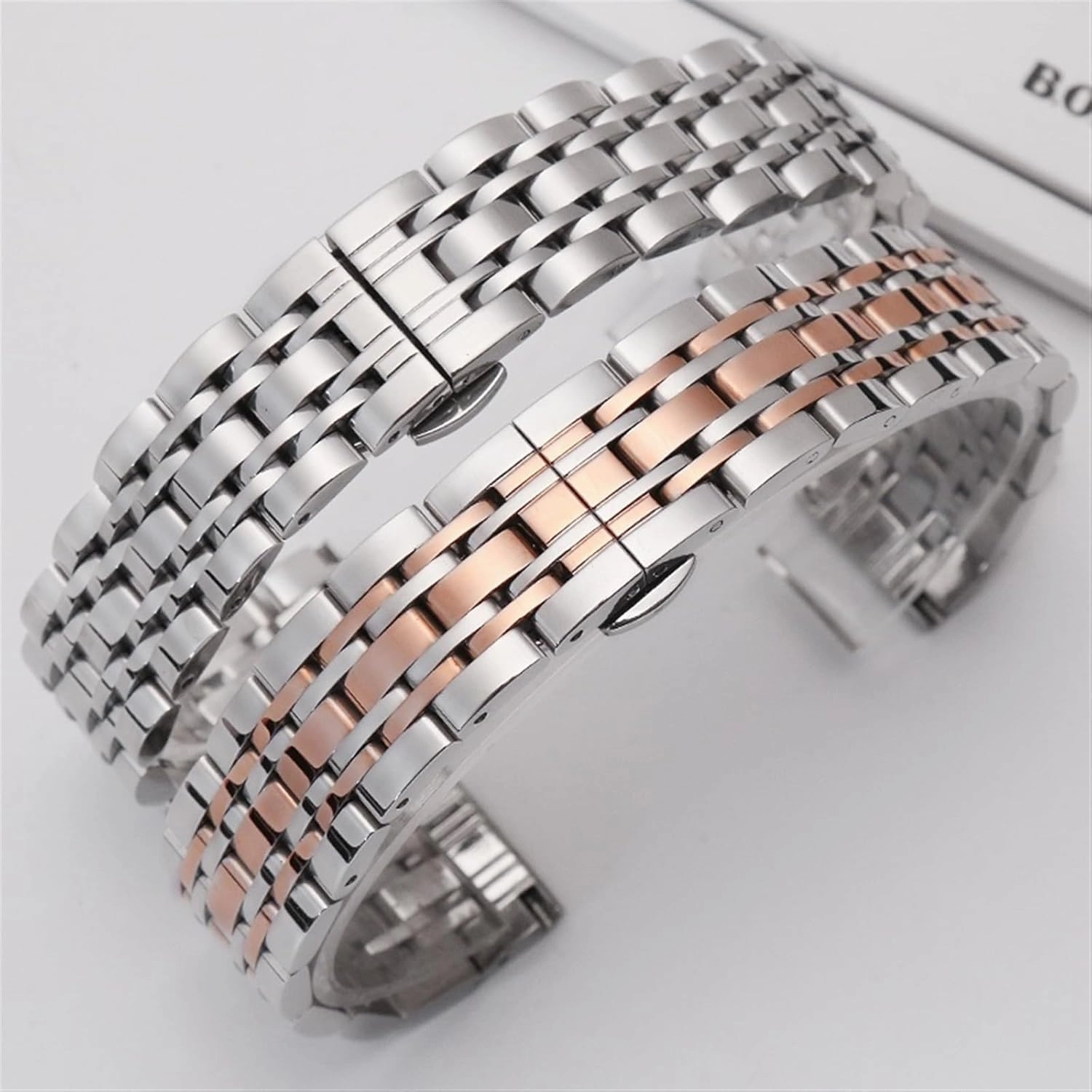Stainless Steel Watch Strap 12mm 14mm 16mm 18mm 20mm 22mm 24mm Universal Wristband Suitable for Smart Watch Quartz Watch
