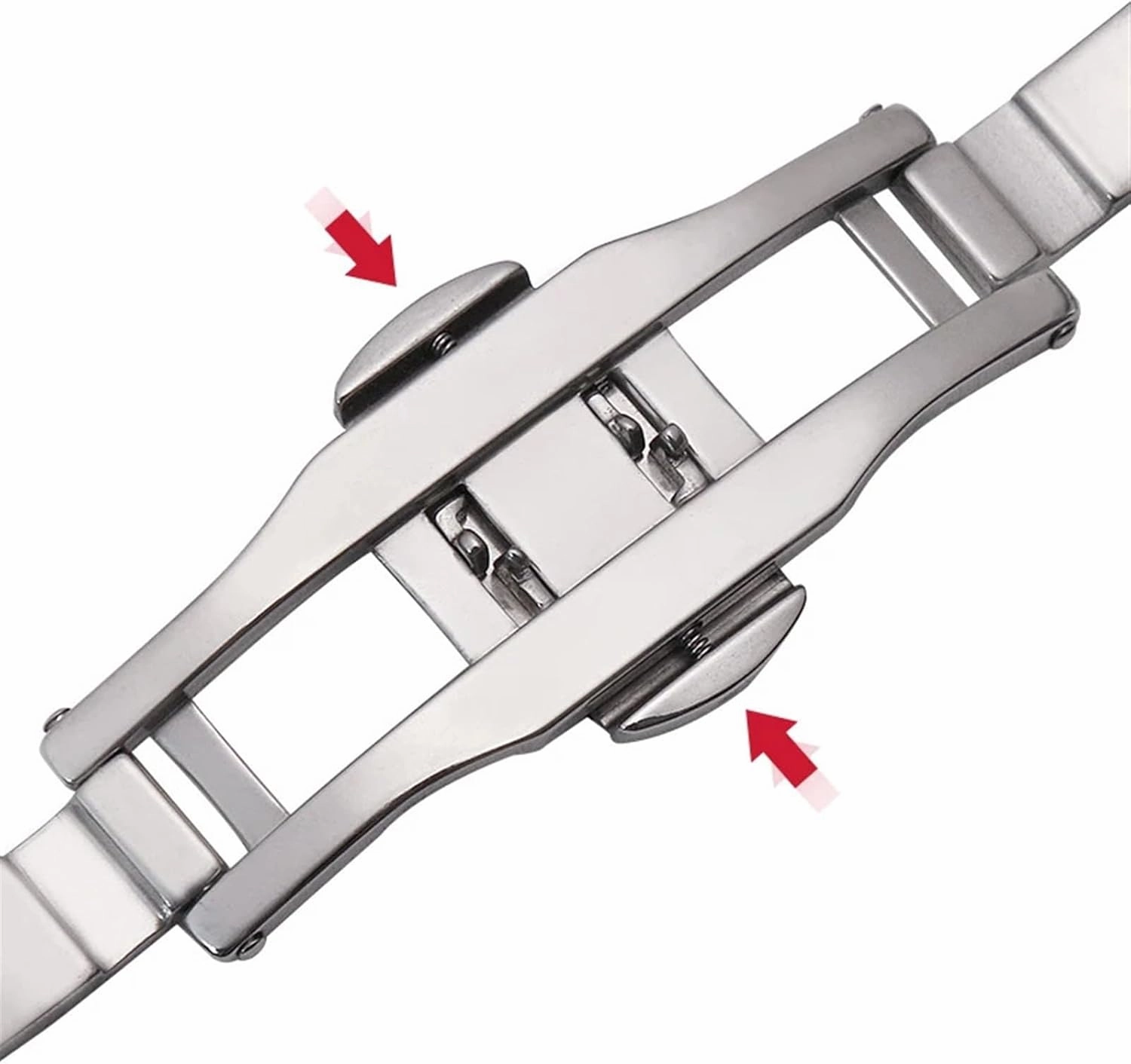 Stainless Steel Watch Strap 12mm 14mm 16mm 18mm 20mm 22mm 24mm Universal Wristband Suitable for Smart Watch Quartz Watch