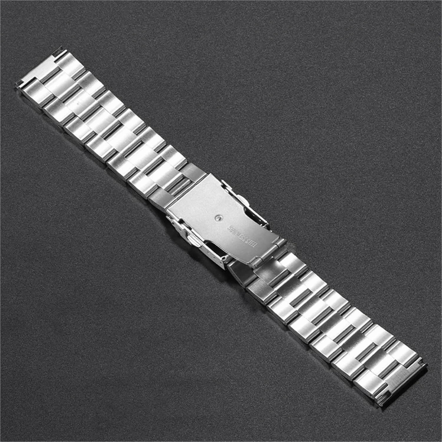 Stainless Steel Watchband For Solid Metal Replacement Bracelet For 18mm 22mm Quick Release Wristband