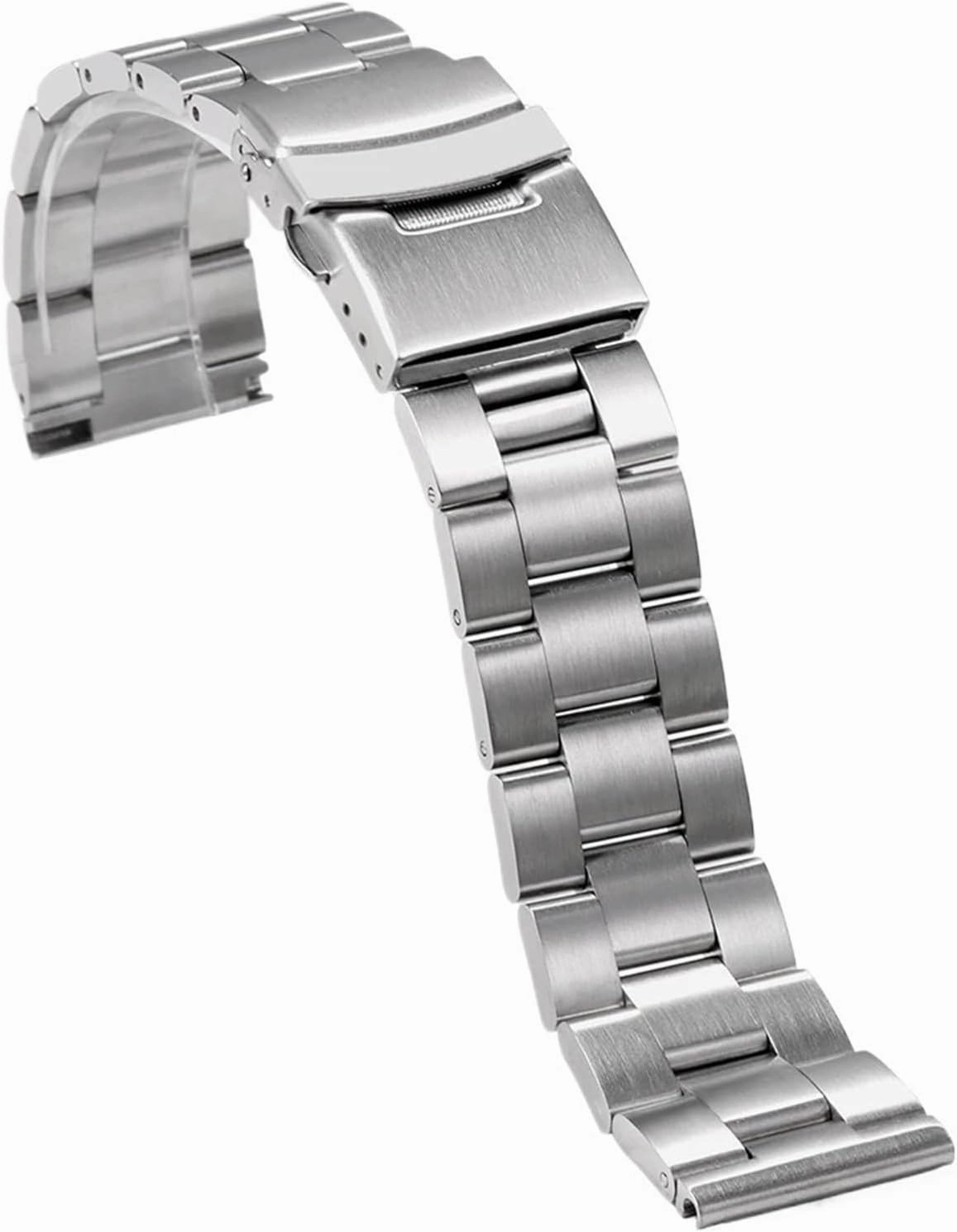 Stainless Steel Watchband For Solid Metal Replacement Bracelet For 18mm 22mm Quick Release Wristband