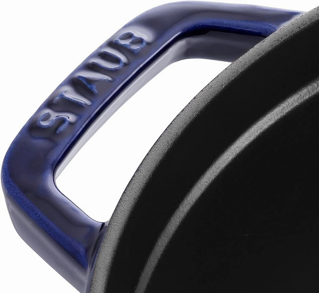 STAUB Cast Iron Roaster/Cocotte, Round, 5 L, Dark Blue, 26 cm