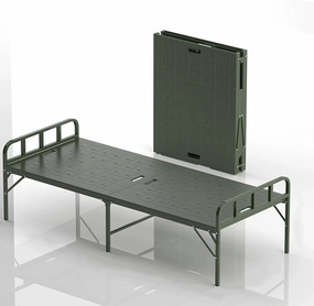 Steel Folding Camping Cot Outdoor Metal Beds Folding Bed,Single Bed Frame Metal Bunk Bed with Mattress Bedroom Furniture