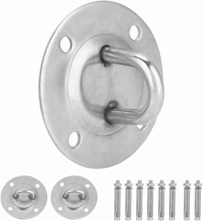 Steel Yoga Hammock Mount, Stainless Steel Anchor & Bolts Ceiling Hook Fixed Disc for Yoga Hammock, Aerial Suspension Belt Fixing Accessories