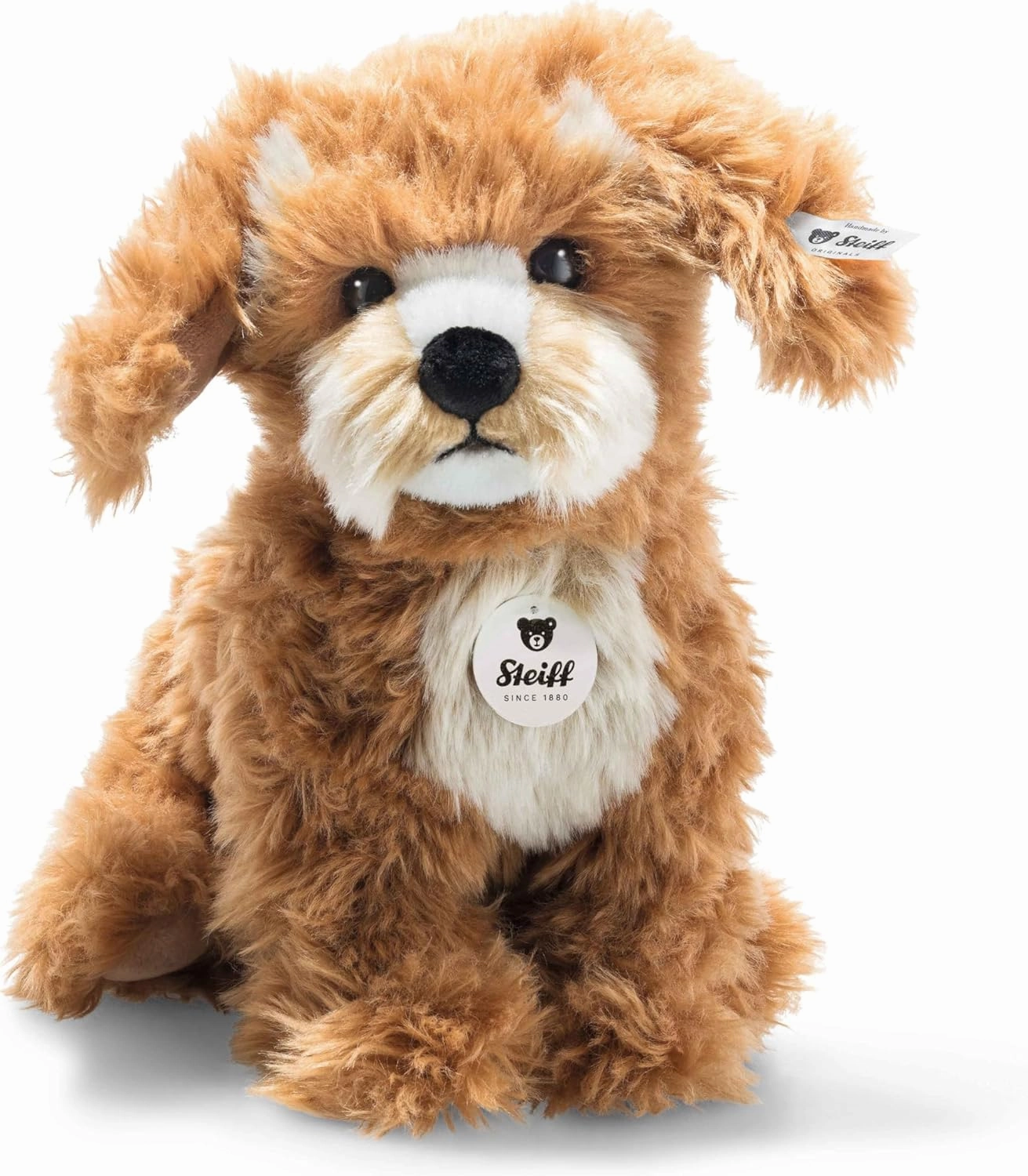 Steiff Curlie Cockapoo 9", Premium Stuffed Animal, Russet,Red-Brown