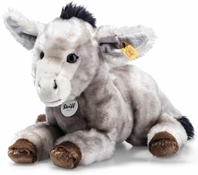 Steiff Issy Donkey, Angel Falls Grey, Premium Stuffed Animal Plush, Medium