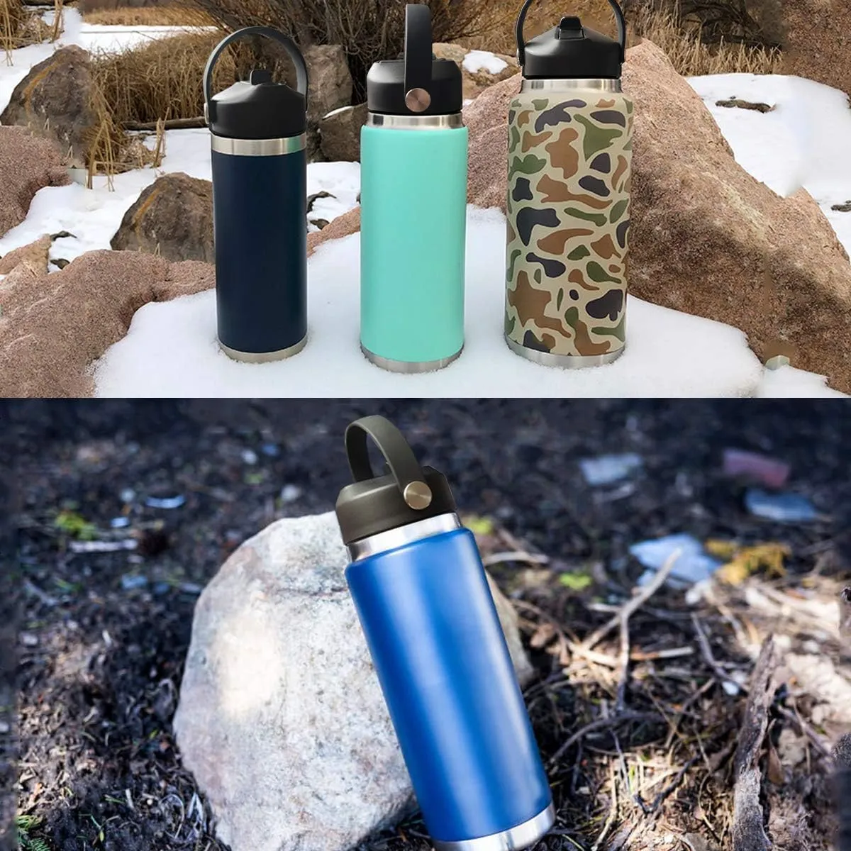 Straw lid for Yeti Rambler Water Bottle 18 26 36 64 oz, Replacement Cap Straw Cap for RTIC 18oz 26oz 36oz, Lid with Straw and Brush and Flexible Handle ﻿