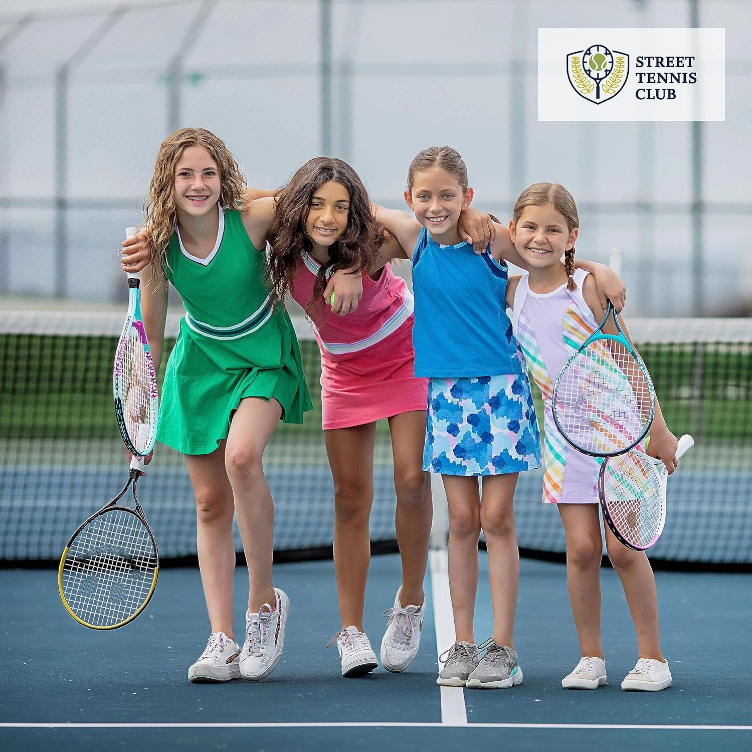 Street Tennis Club Girls Tennis Dress & Golf Outfit, Athletic Skirts Dress with Built-in Shorts