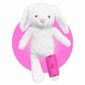 Stuffed Animal With Broken Arm - Choose Your Cast Color and Location - 14" Stuffed Bunny With Broken Leg/Arm/Wrist/Ankle - Get Well Gift for Kids With Broken Arm or Broken Leg by Kikilishop