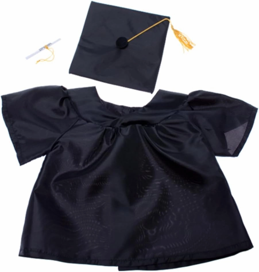 Stuffed Animals Graduation Gown & Cap Outfit for Your Teddy Friend Fits Most 14"-18" Stuffed Soft Toys!