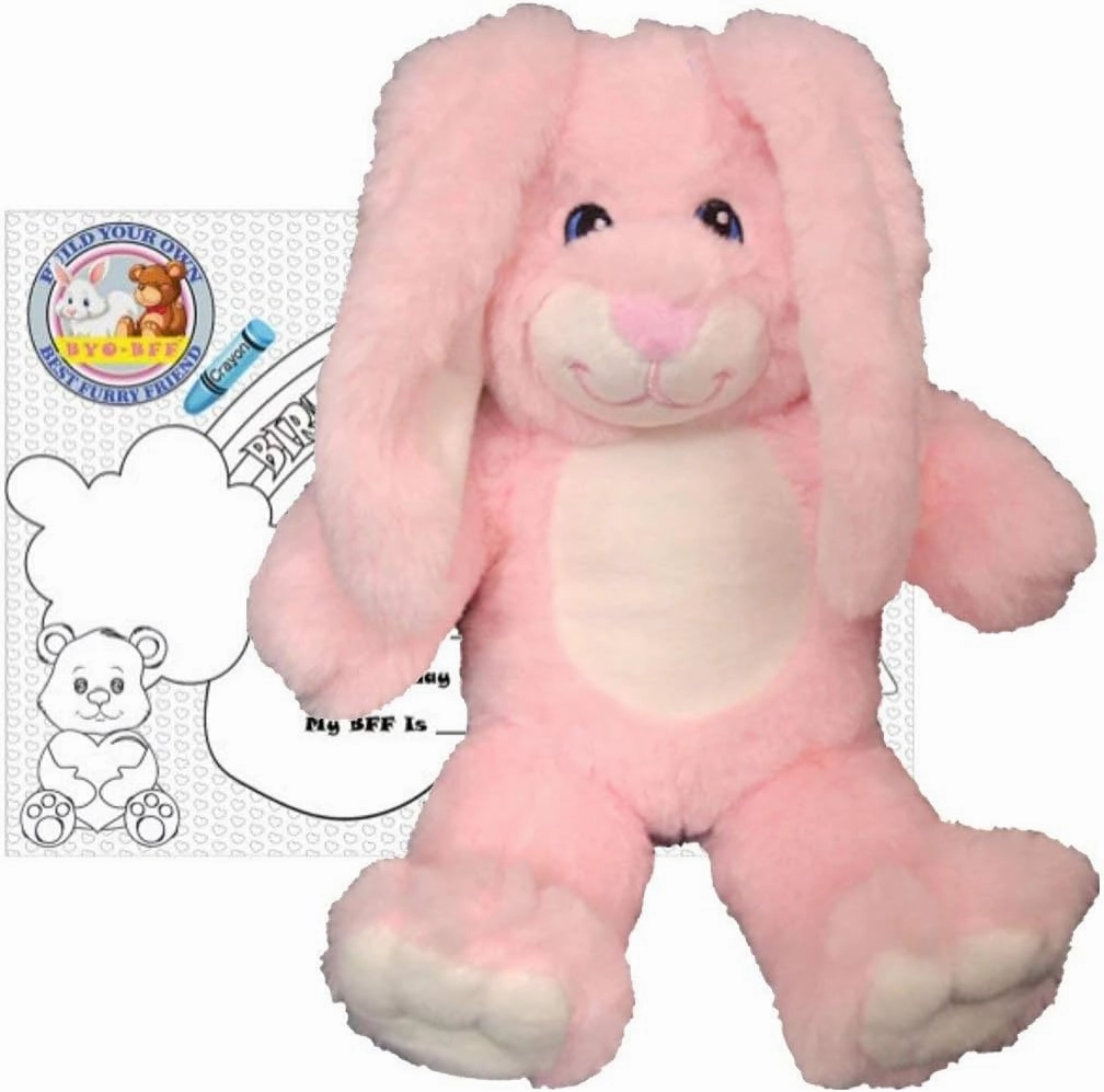 Stuffed Animals Plush Toy - “Hippity” The Pink Bunny 8”