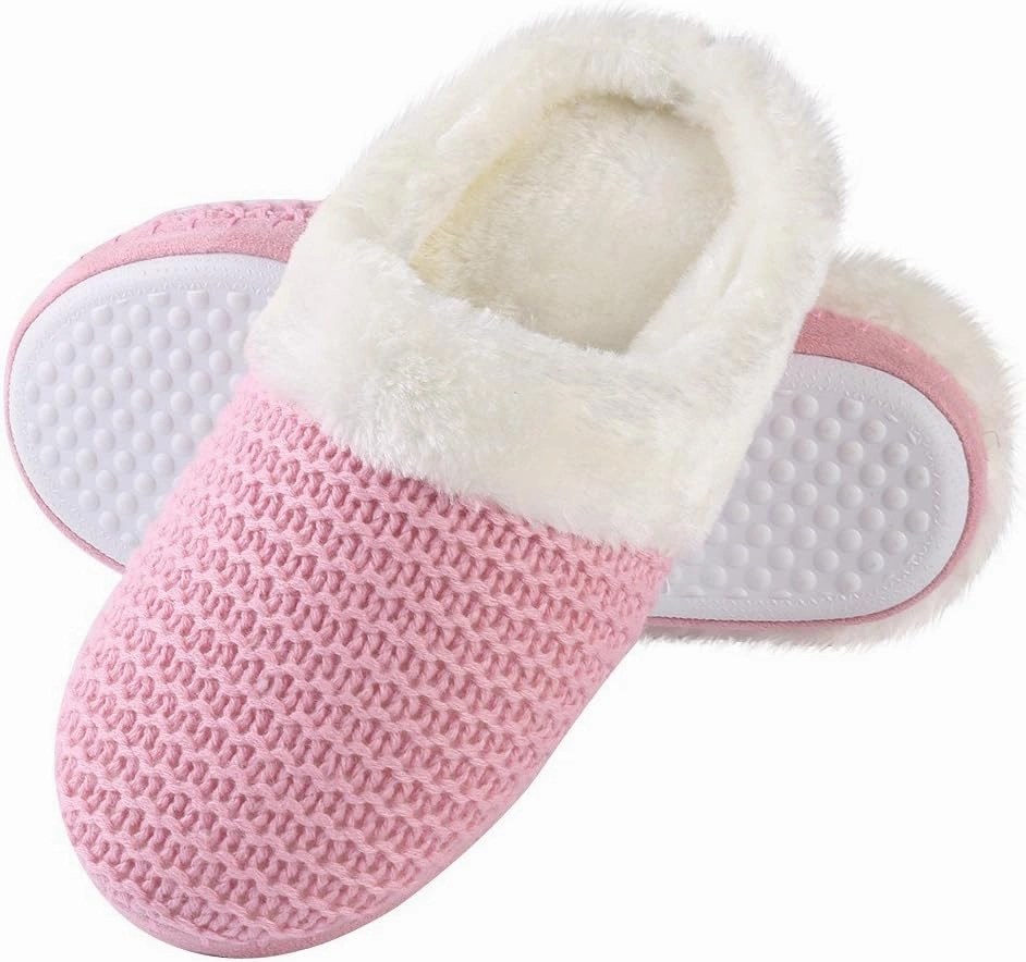 Stylish Womens Slippers - Ultra-Soft Plush Fleece Lined for Maximum Comfort, Non-Slip Sole, Indoor Use Cozy Warm House Shoes