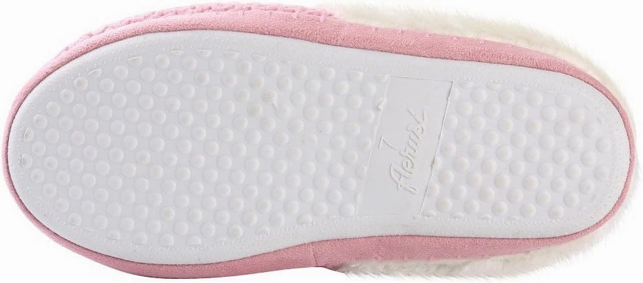 Stylish Womens Slippers - Ultra-Soft Plush Fleece Lined for Maximum Comfort, Non-Slip Sole, Indoor Use Cozy Warm House Shoes