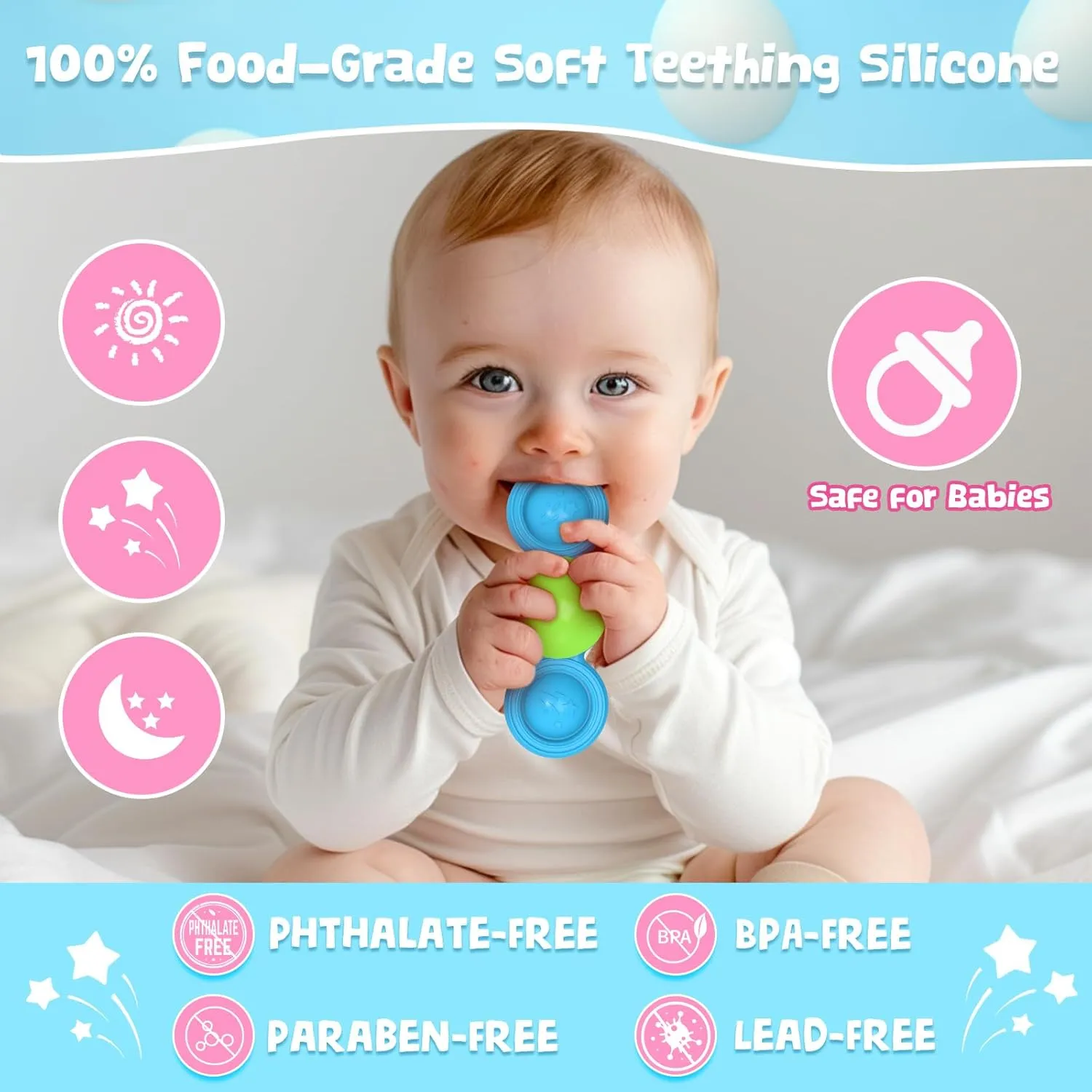 Suction Spinner Toys for Babies Silicone Baby Bath Toys for Kids Ages 1-3 Boy Girl Gift,Pop Spinner Sensory Toy for Baby Infant Suction Cup Toddler Travel Toy,Easter Basket Essentials