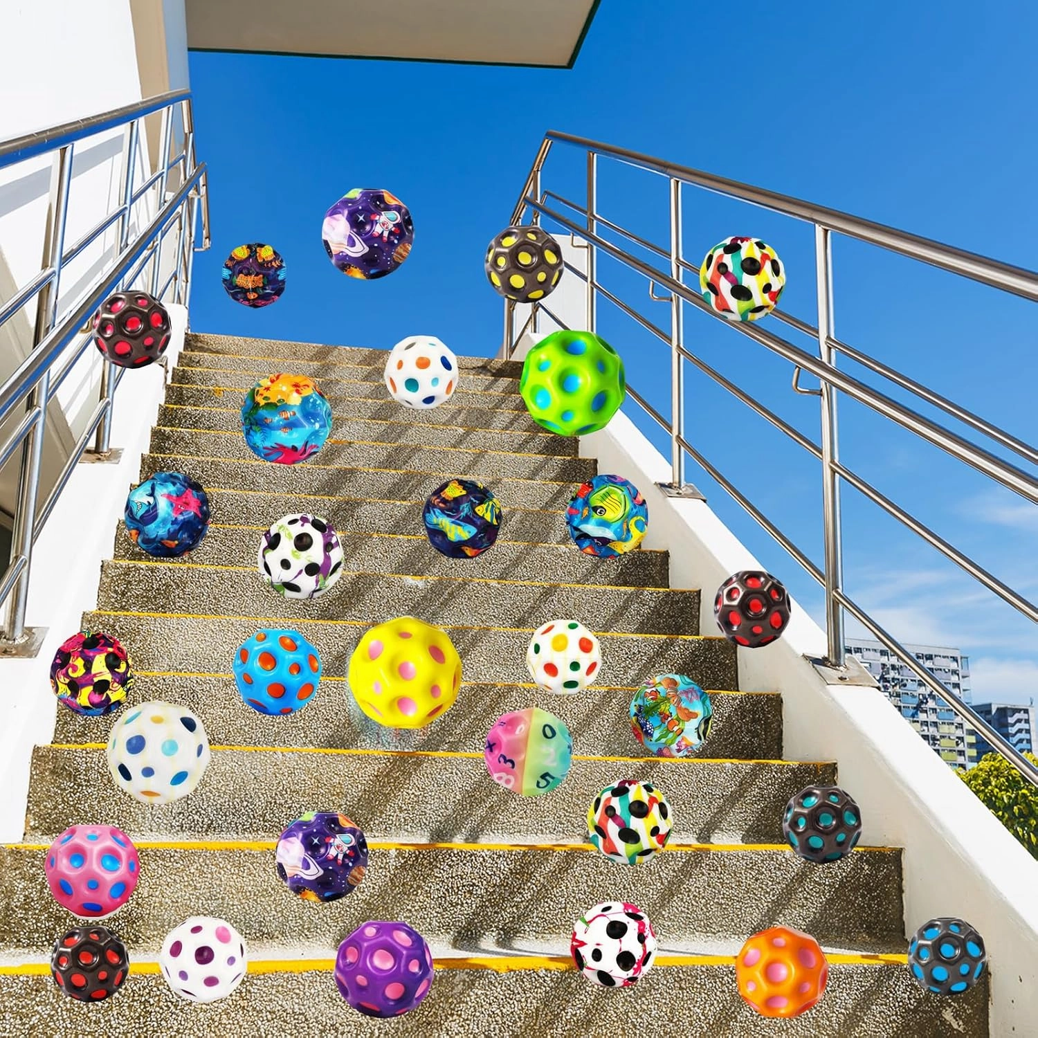 Super High Jumping Ball,Extreme High Bouncing Ball, Super High Bouncing Ball, Children's Sensory Ball, Athlete Training Ball