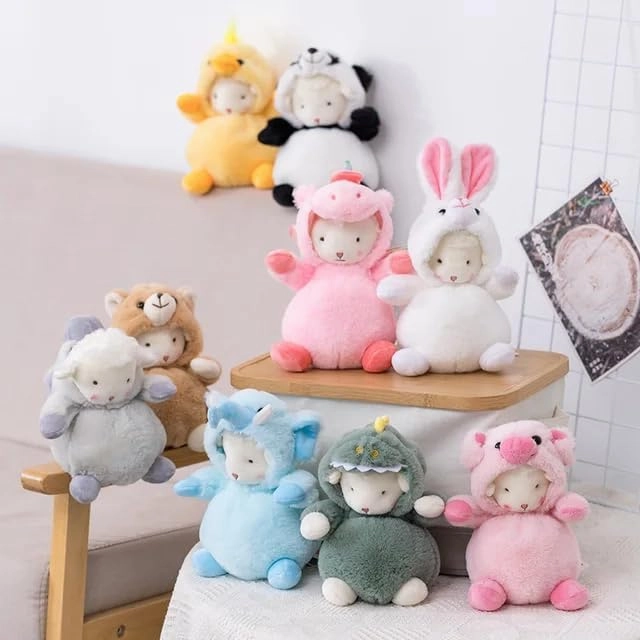Super Soft Plush Lamb Toy - 7.8 Inches - Cute Animal Plush Stuffed Animal - Learning and Educational Toy for Kids - Perfect for Birthdays, Holidays and Parties (Unicorn) (Bunny)