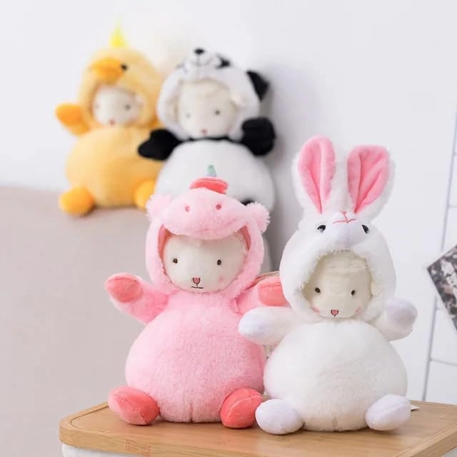 Super Soft Plush Lamb Toy - 7.8 Inches - Cute Animal Plush Stuffed Animal - Learning and Educational Toy for Kids - Perfect for Birthdays, Holidays and Parties (Unicorn) (Bunny)
