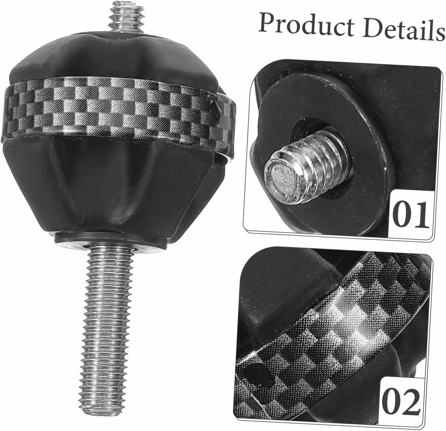SUPVOX 2pcs Shock Absorbing Ball Archery Equipment Shock Absorber Rod Stabilizer Screw Archery Accessories Bow