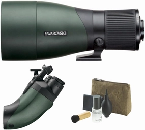 SWAROVSKI OPTIK BTX 30x and 35x Eyepiece Module for ATX and STX Spotting Scopes Bundle with SWAROVSKI OPTIK ATX, STX, and BTX Arca Swiss Objective Module (65mm, Green) and Cleaning Set (3 Items)