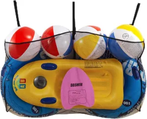 Swimming Pool Float Storage Bag, Adjustable Pool Toys Organizer Hanging Mesh Bag,Pool Toy Float Storage Organizer for Rafts,Balls,Floats,Inflatable Toys and Other Pool Accessories