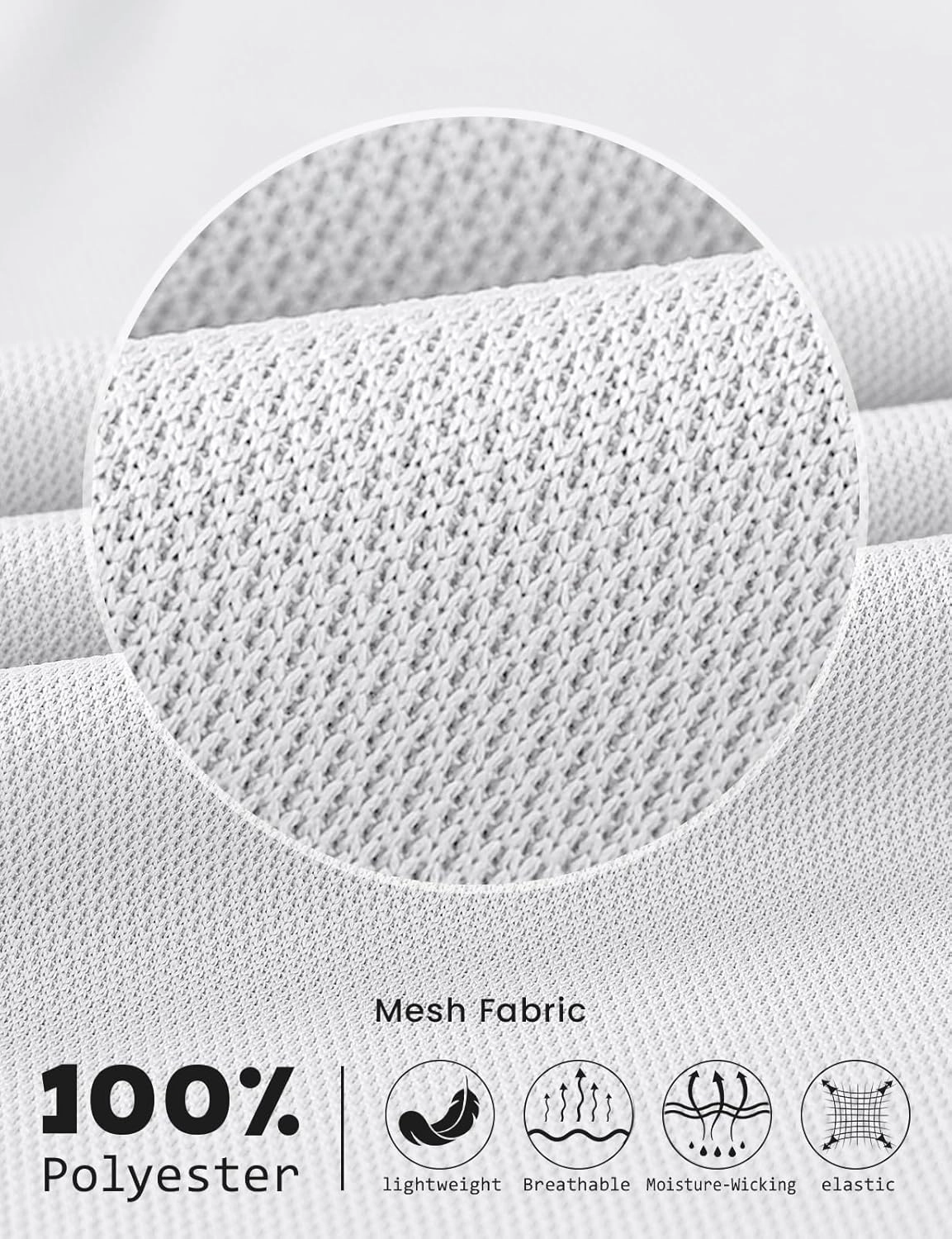 TBMPOY Men's Polo Shirts with Pocket Golf Long Sleeve Quick Dry Lightweight Collared Stylish Moisture Wicking Business Tennis