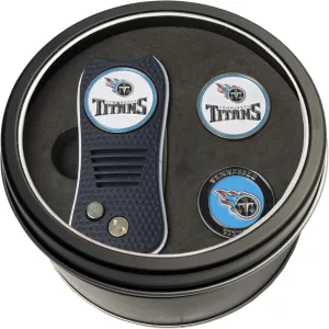 Team Golf NFL Gift Set Retractable Divot Tool with 3 Double-Sided Magnetic Ball Markers, Patented Single Prong Design, Causes Less Damage to Greens, Retractable Mechanism