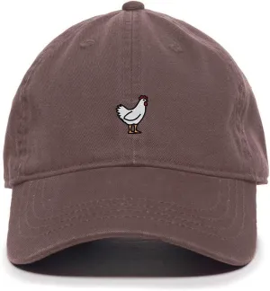 Tech Design Chicken Baseball Cap Embroidered Cotton Adjustable Dad Hat
