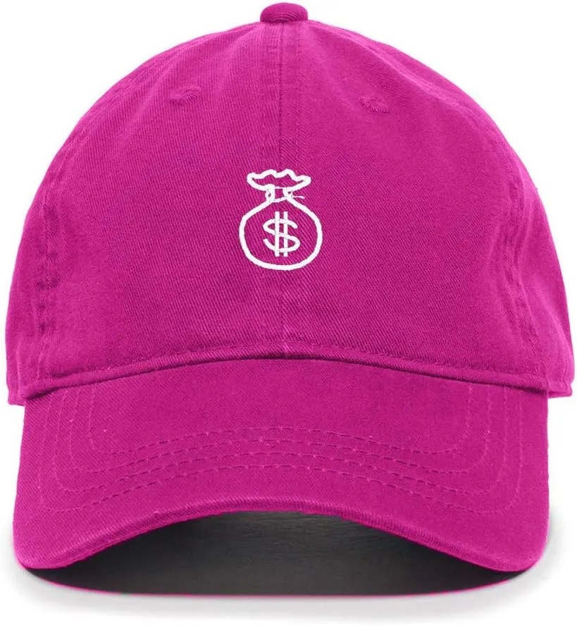 Tech Design Money Bag Baseball Cap Embroidered Cotton Adjustable Dad Hat