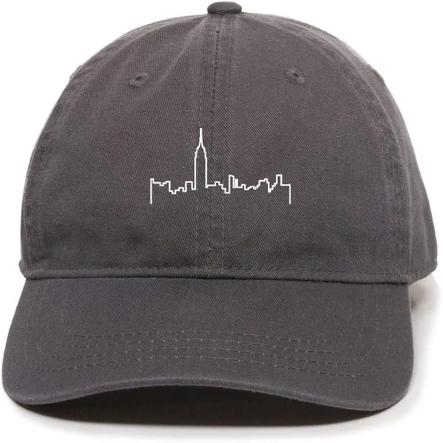 Tech Design NYC Skyline Baseball Cap Embroidered Cotton Adjustable Dad Hat