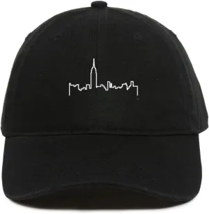 Tech Design NYC Skyline Baseball Cap Embroidered Cotton Adjustable Dad Hat