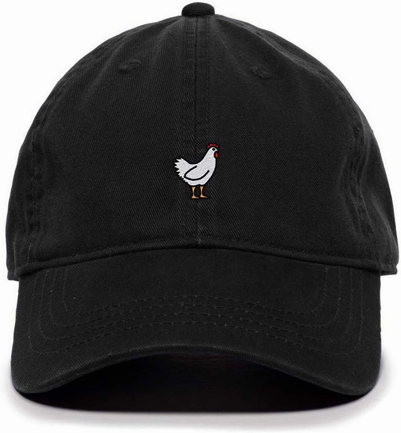 Tech Design Chicken Baseball Cap Embroidered Cotton Adjustable Dad Hat