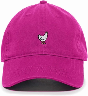 Tech Design Chicken Baseball Cap Embroidered Cotton Adjustable Dad Hat