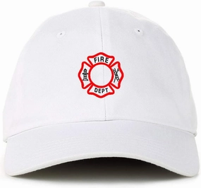 Tech Design Fire Dept Dad Baseball Cap Embroidered Cotton Adjustable Dad Hat