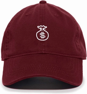 Tech Design Money Bag Baseball Cap Embroidered Cotton Adjustable Dad Hat