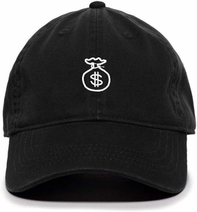 Tech Design Money Bag Baseball Cap Embroidered Cotton Adjustable Dad Hat