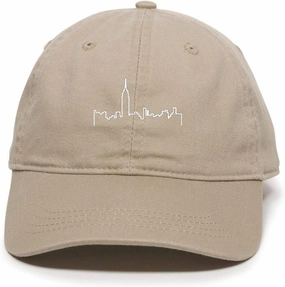 Tech Design NYC Skyline Baseball Cap Embroidered Cotton Adjustable Dad Hat