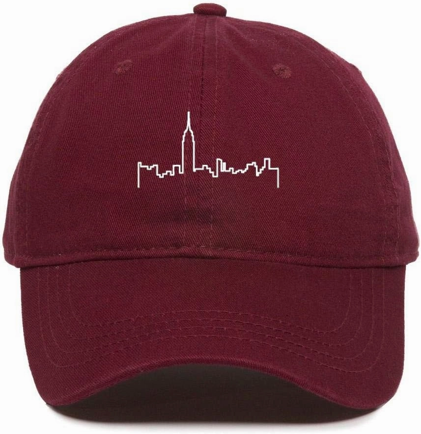 Tech Design NYC Skyline Baseball Cap Embroidered Cotton Adjustable Dad Hat