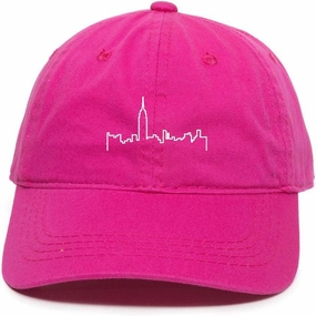 Tech Design NYC Skyline Baseball Cap Embroidered Cotton Adjustable Dad Hat