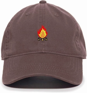 Tech Design Wood Fire Baseball Cap Embroidered Cotton Adjustable Dad Hat