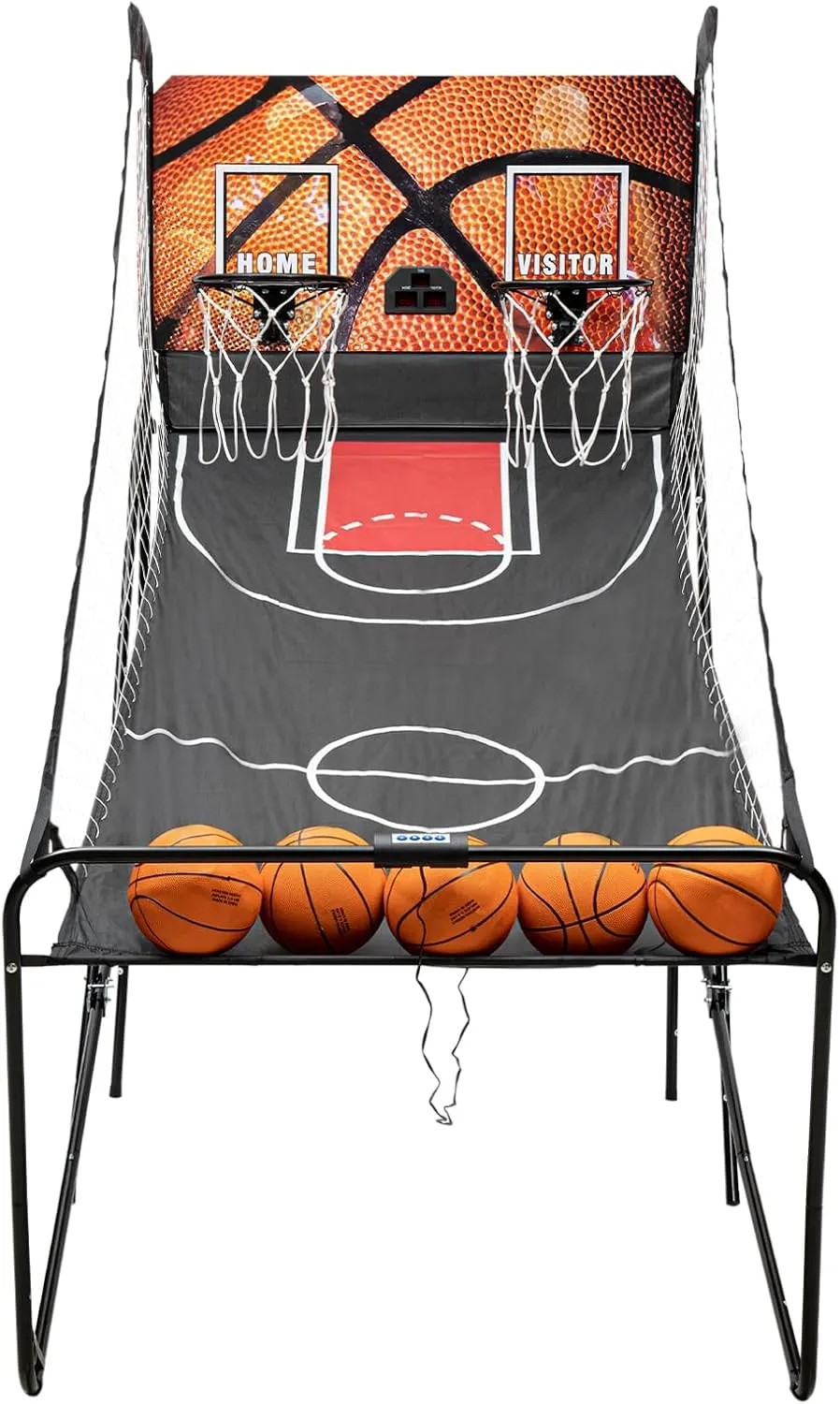 TFCFL Home Dual Shot Arcade Basketball Game, Sensor Scoring Hoop with 8 Game Modes & 5 Balls, Foldable Storage, Easy Setup for Family, Parties & NBA/NCAA Fans